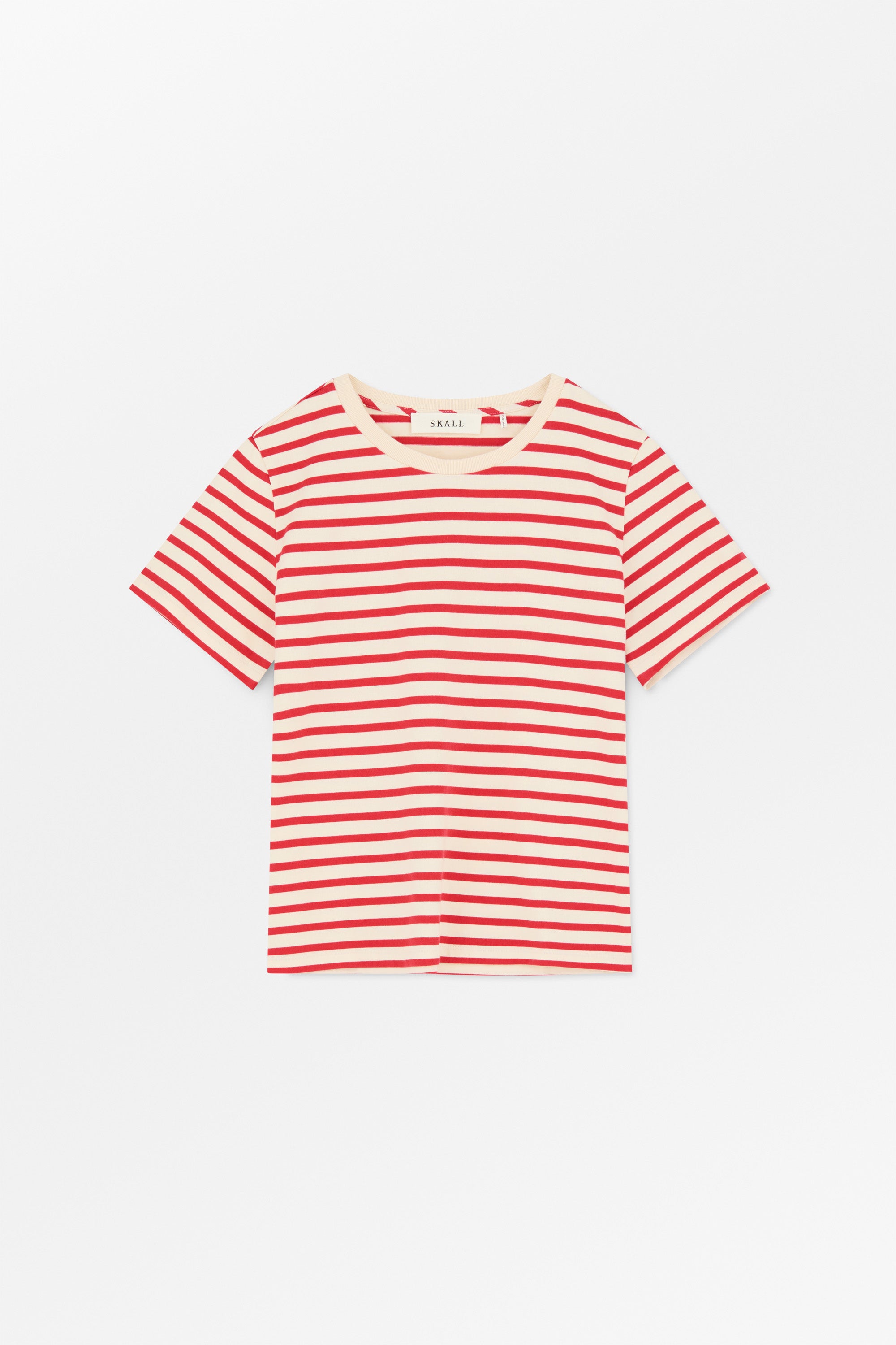 Skall Studio Marron regular tee Tee Off white/Red stripe